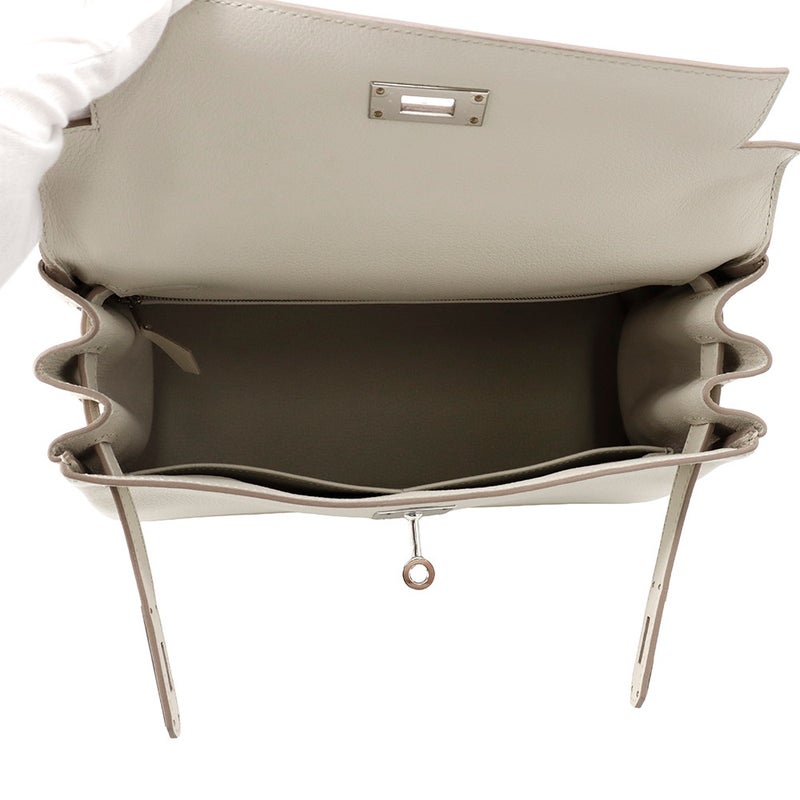 エルメス ハンドバッグ ケリー28 内縫い べトン/シルバー金具 エバーカラー W刻印 ２wayショルダー