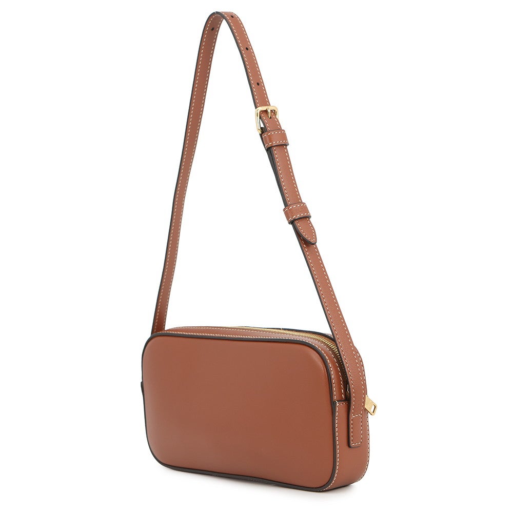セリーヌ 10J583DR8 トリオンフ ミニカメラバッグ カーフスキン タン ブラウン ショルダーバッグ レザー ゴールド金具 CELINE（新品・未使用品） CELINE - セリーヌ 10J583DR8 トリオンフ ミニカメラバッグ カーフ