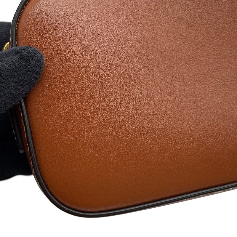 セリーヌ ショルダーバッグ トリオンフ ミニカメラバッグ レザー 10J583DR8 CELINE ハンドバッグ ブラウン