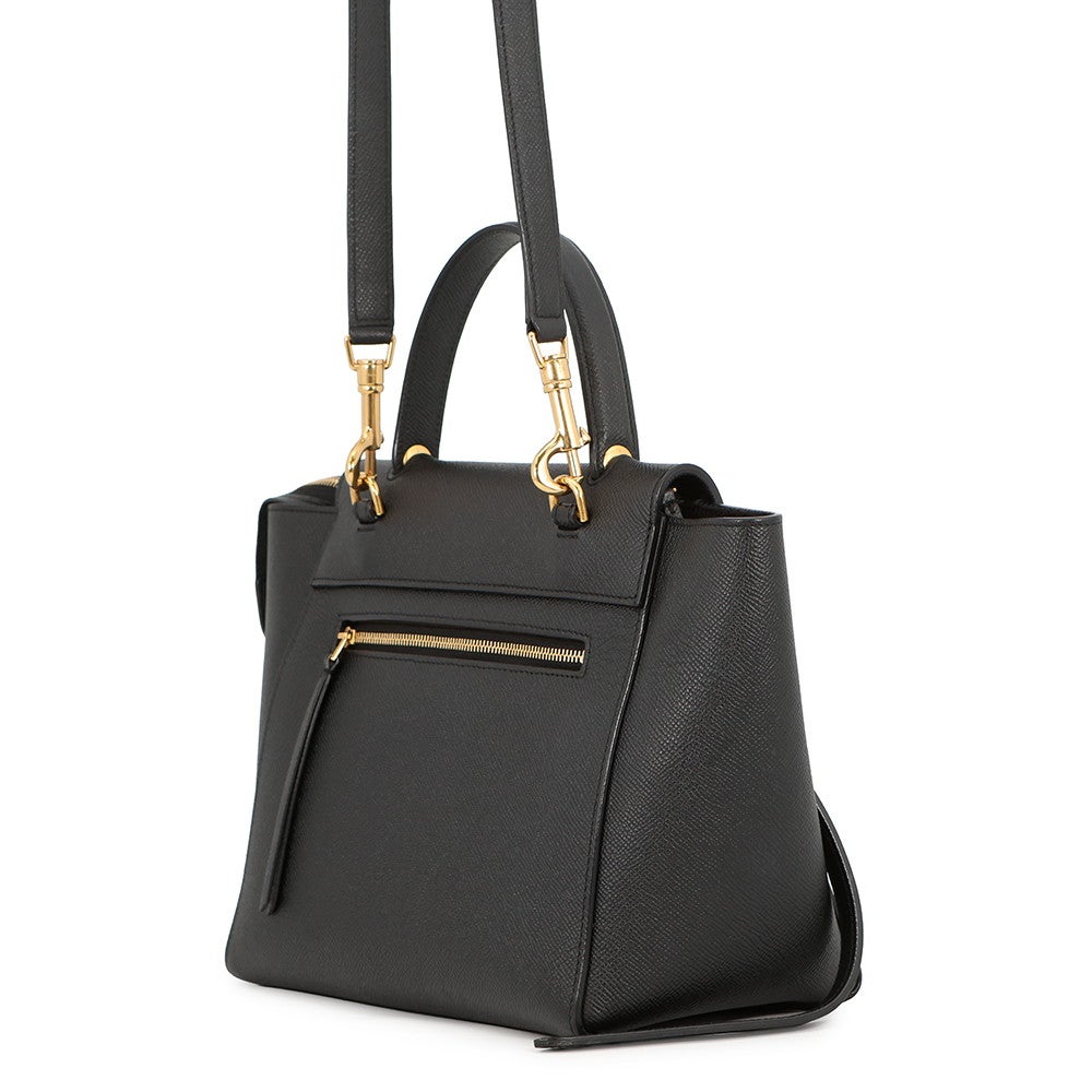 新品未使用 黒色 ハンドバッグ セリーヌ ハンドバッグ ベルトバッグ マイクロ 189153 CELINE バッグ
