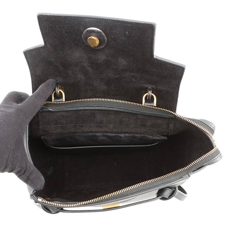 セリーヌ ハンドバッグ ベルトバッグ マイクロ 189153 CELINE バッグ 2wayショルダーバッグ 黒