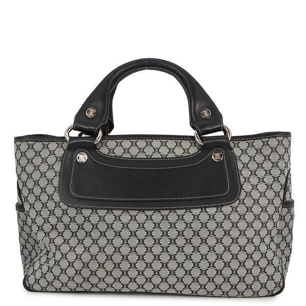 セリーヌ ハンドバッグ マカダム ブギーバッグ キャンバス/レザー 134022 CELINE 黒