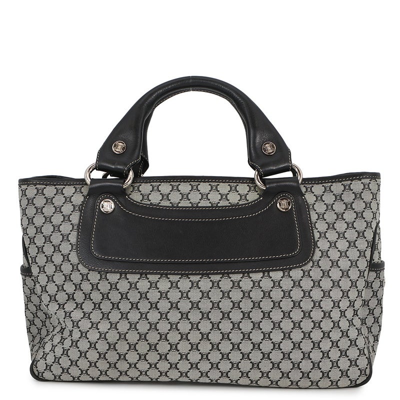 セリーヌ ハンドバッグ マカダム ブギーバッグ キャンバス/レザー 134022 CELINE 黒