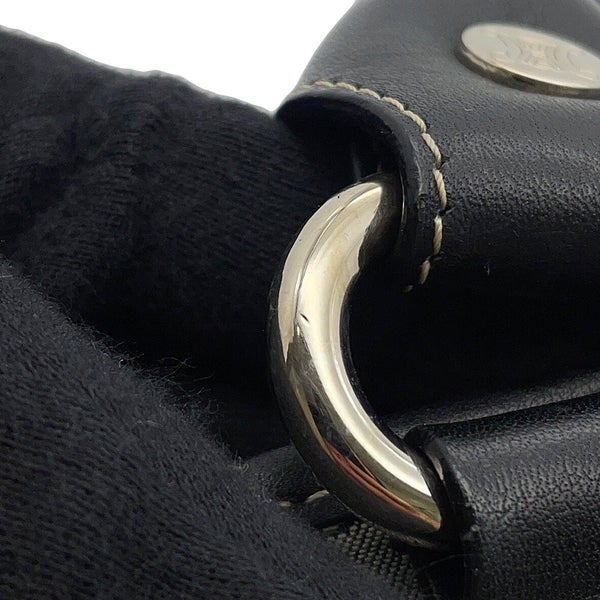 セリーヌ ハンドバッグ マカダム ブギーバッグ キャンバス/レザー 134022 CELINE 黒
