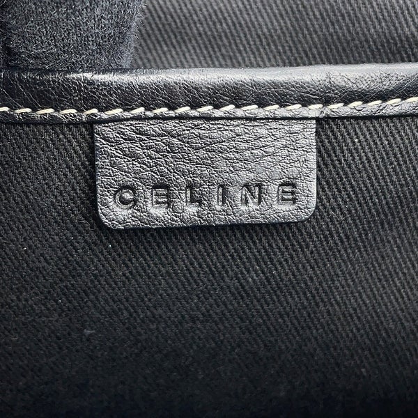 セリーヌ ハンドバッグ マカダム ブギーバッグ キャンバス/レザー 134022 CELINE 黒