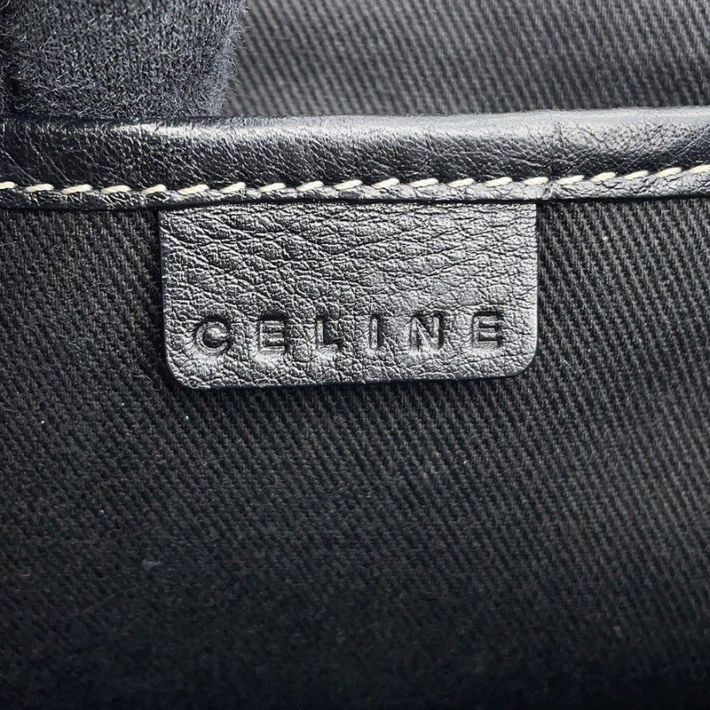 セリーヌ ハンドバッグ マカダム ブギーバッグ キャンバス/レザー 134022 CELINE 黒