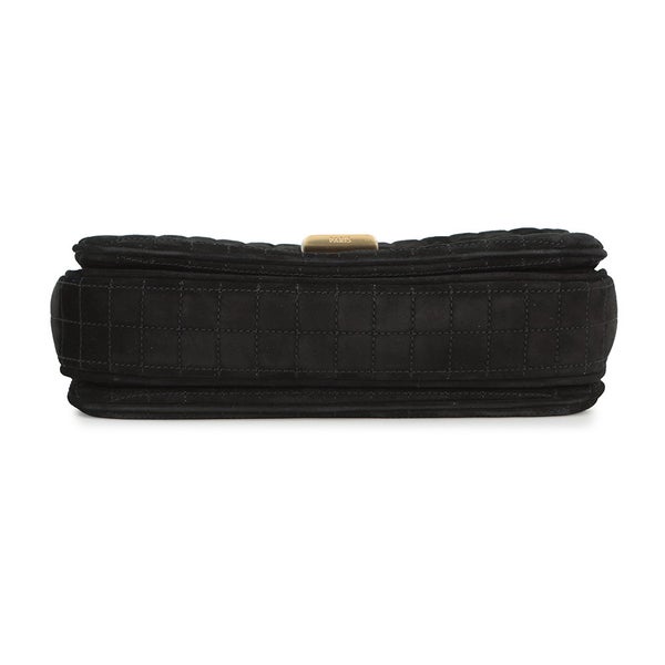 セリーヌ チェーンショルダーバッグ C セー ミディアム スエード 187253BJI.38NO CELINE バッグ 黒