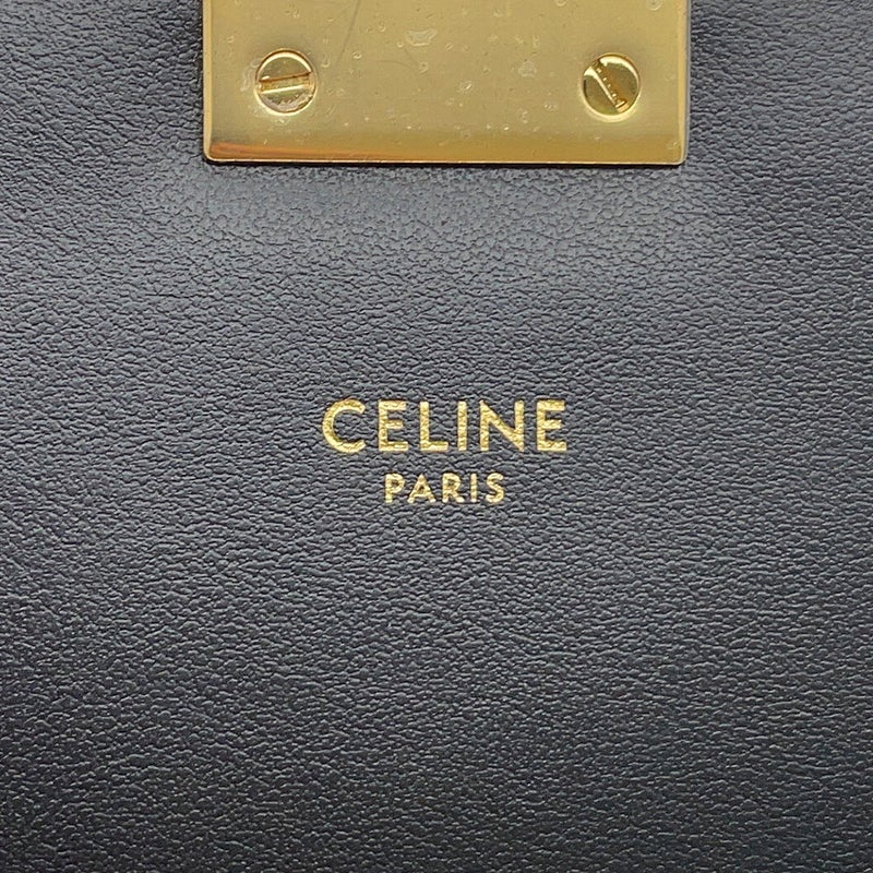 セリーヌ チェーンショルダーバッグ C セー ミディアム スエード 187253BJI.38NO CELINE バッグ 黒