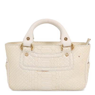 セリーヌ ハンドバッグ ブギーバッグ PM パイソン 151184 CELINE 白 