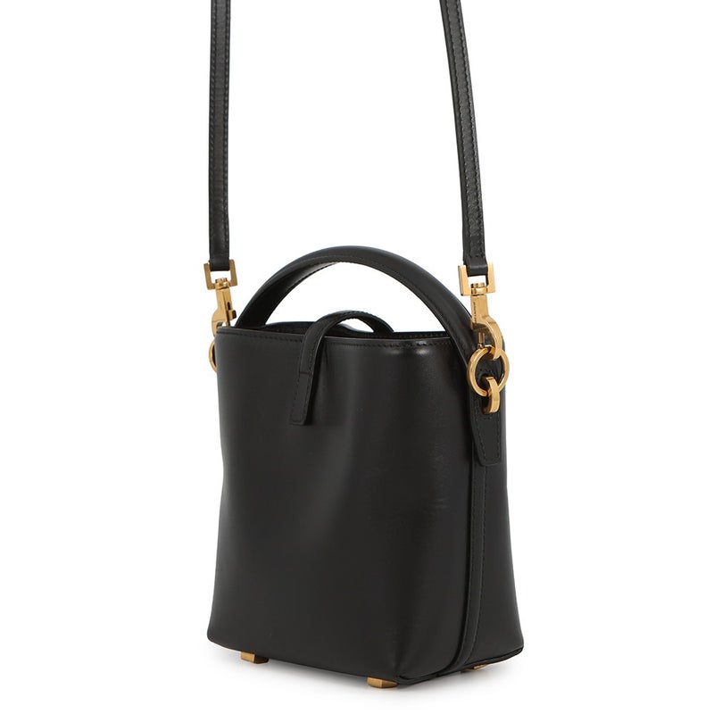 サンローランパリ ハンドバッグ LE 37 ミニ バケットバッグ カーフレザー 765870 SAINT LAURENT PARIS 黒 2way
