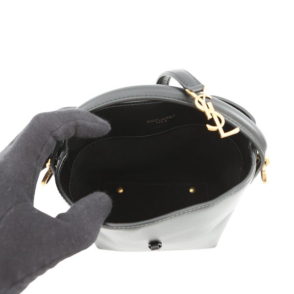 サンローランパリ ハンドバッグ LE 37 ミニ バケットバッグ カーフレザー 765870 SAINT LAURENT PARIS 黒 2way