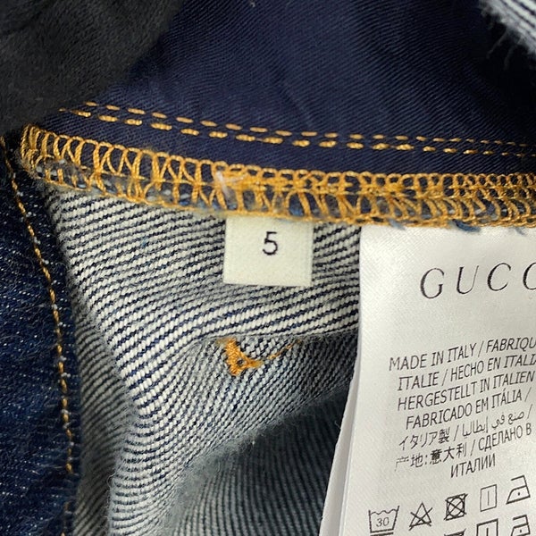 グッチ パンツ チルドレンズ HORAMA ワッペン デニムパンツ キッズサイズ5 622858 GUCCI ボトムス