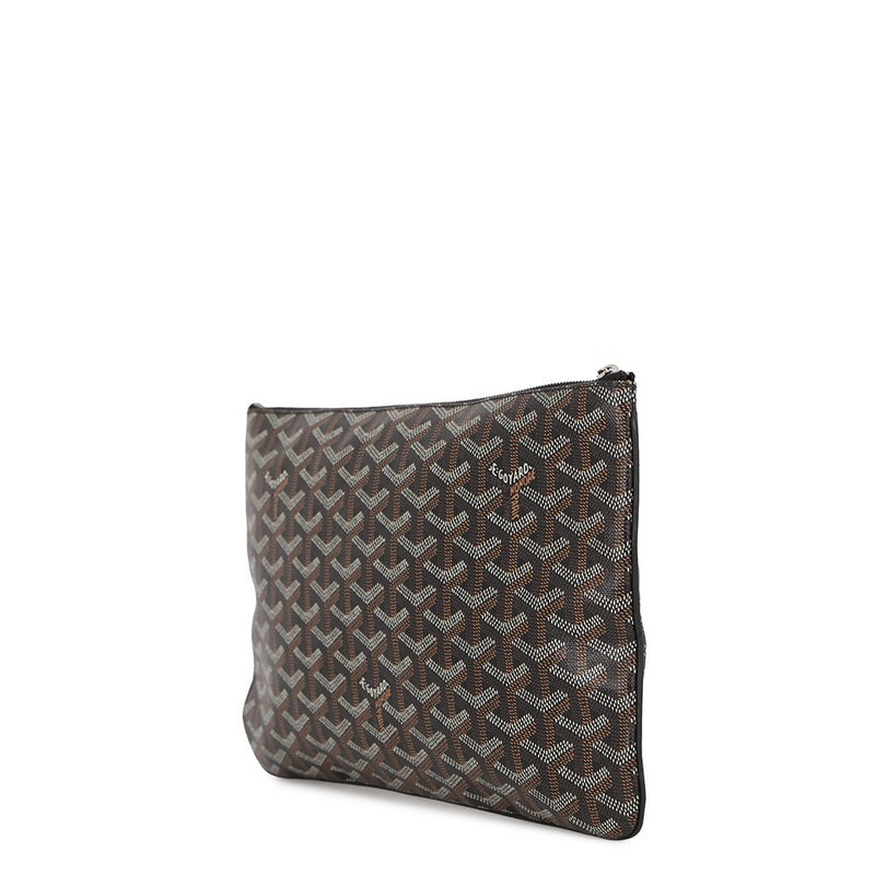 ゴヤール クラッチバッグ セナMM PVC レザー SENAT2MMLTY01CL01P GOYARD セカンドバッグ 黒 ブラウン