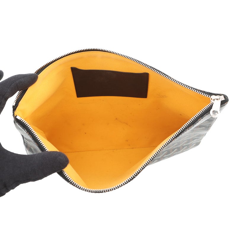 ゴヤール クラッチバッグ セナMM PVC レザー SENAT2MMLTY01CL01P GOYARD セカンドバッグ 黒 ブラウン