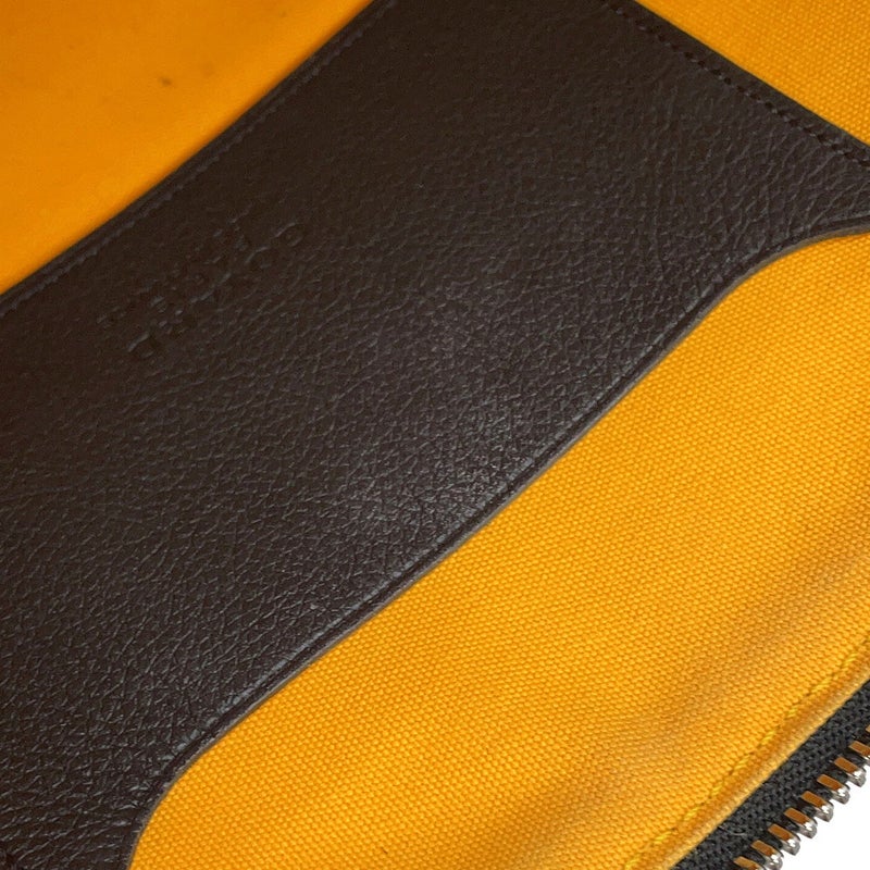 ゴヤール クラッチバッグ セナMM PVC レザー SENAT2MMLTY01CL01P GOYARD セカンドバッグ 黒 ブラウン