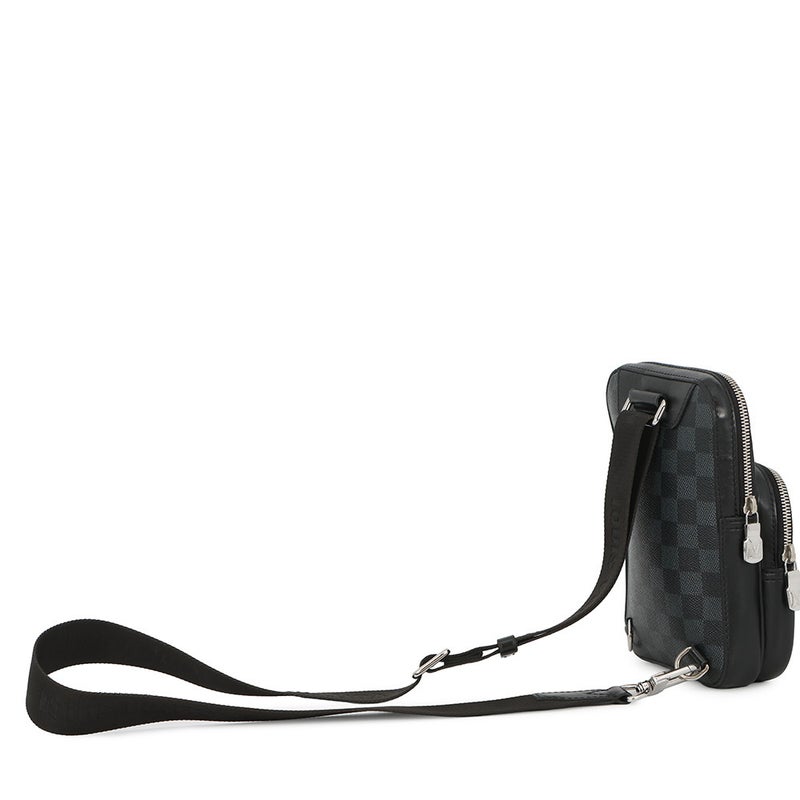 ルイヴィトン ボディバッグ ダミエ・グラフィット3D アマゾン・スリングバッグ N50012 ヴィトン バッグ ブラック 黒 ショルダーバッグ