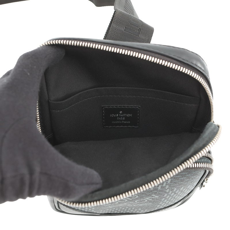 ルイヴィトン ボディバッグ ダミエ・グラフィット3D アマゾン・スリングバッグ N50012 ヴィトン バッグ ブラック 黒 ショルダーバッグ