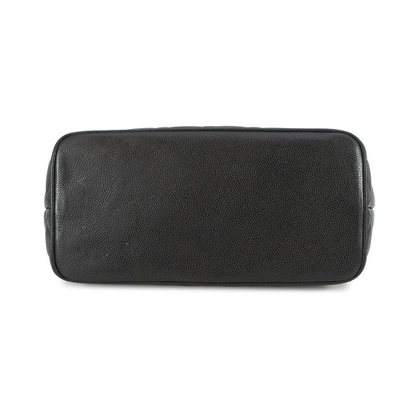 シャネル トートバッグ ココマーク マトラッセ 復刻トート キャビアスキン A01804 CHANEL 黒