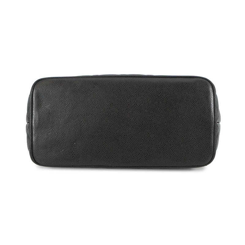 シャネル トートバッグ ココマーク マトラッセ 復刻トート キャビアスキン A01804 CHANEL 黒