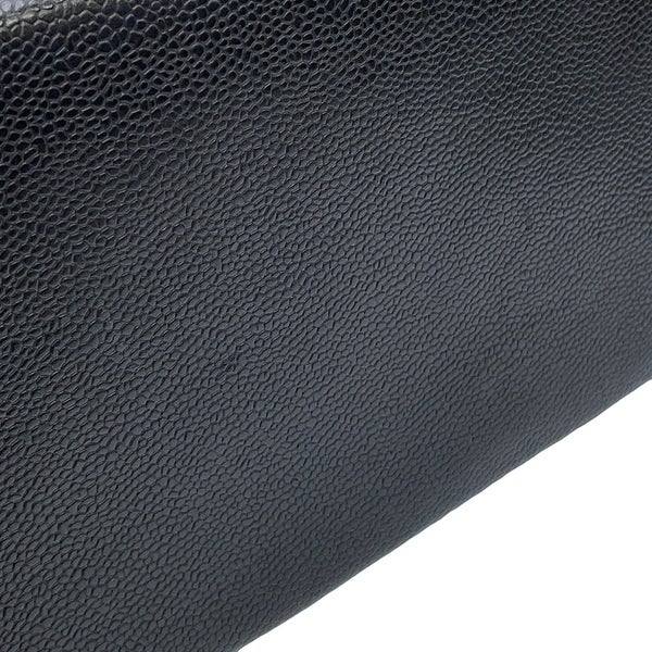 シャネル トートバッグ ココマーク マトラッセ 復刻トート キャビアスキン A01804 CHANEL 黒