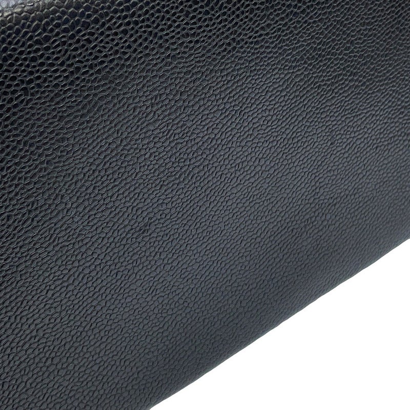 シャネル トートバッグ ココマーク マトラッセ 復刻トート キャビアスキン A01804 CHANEL 黒