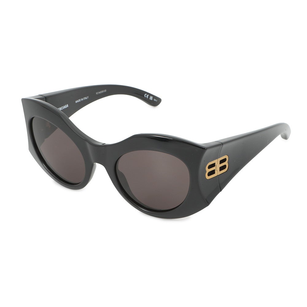 バレンシアガ サングラス アワーグラス ラウンド 56□24 130 725172 BALENCIAGA アイウェア 黒 バレンシアガ サングラス アワーグラス ラウンド 56□24 130 725172