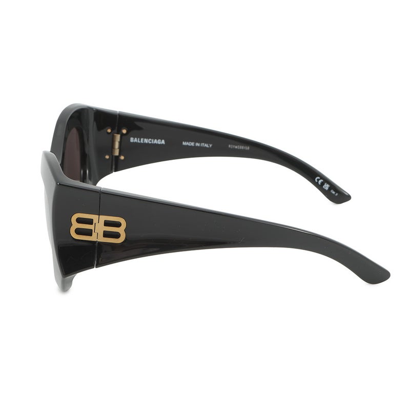 バレンシアガ サングラス アワーグラス ラウンド 56□24 130 725172 BALENCIAGA アイウェア 黒