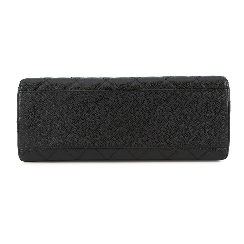 シャネル ハンドバッグ マトラッセ ココマーク キャビアスキン A12397 CHANEL 黒