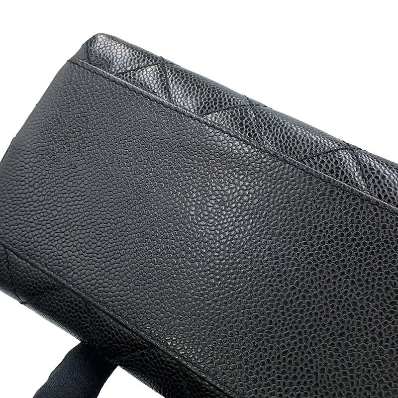 シャネル ハンドバッグ マトラッセ ココマーク キャビアスキン A12397 CHANEL 黒