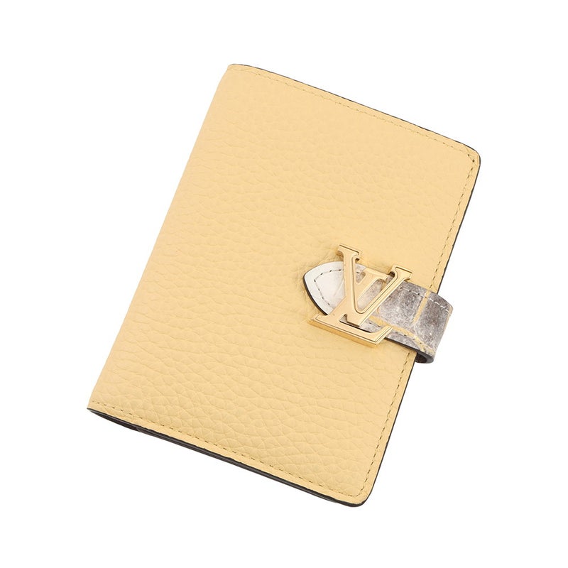 イヴィトン 二つ折り財布 LV ヴェルティカル ウォレット コンパクト トリヨンレザー クロコダイル LOUIS VUITTON