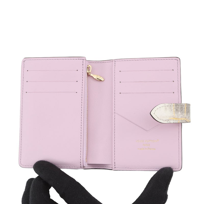 イヴィトン 二つ折り財布 LV ヴェルティカル ウォレット コンパクト トリヨンレザー クロコダイル LOUIS VUITTON