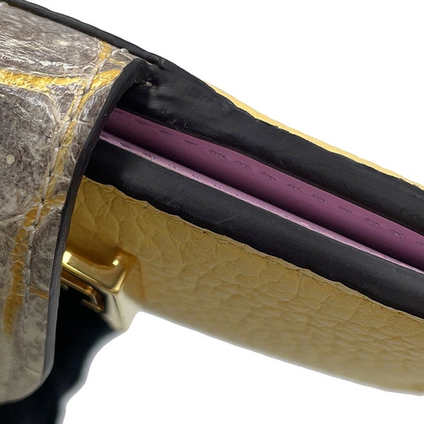 イヴィトン 二つ折り財布 LV ヴェルティカル ウォレット コンパクト トリヨンレザー クロコダイル LOUIS VUITTON