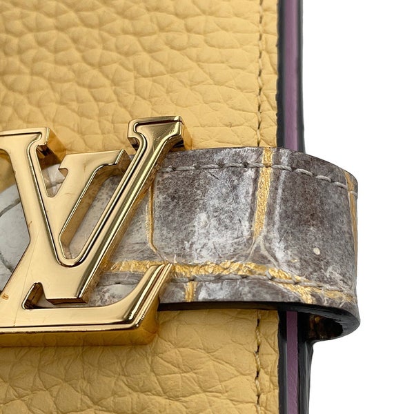 イヴィトン 二つ折り財布 LV ヴェルティカル ウォレット コンパクト トリヨンレザー クロコダイル LOUIS VUITTON