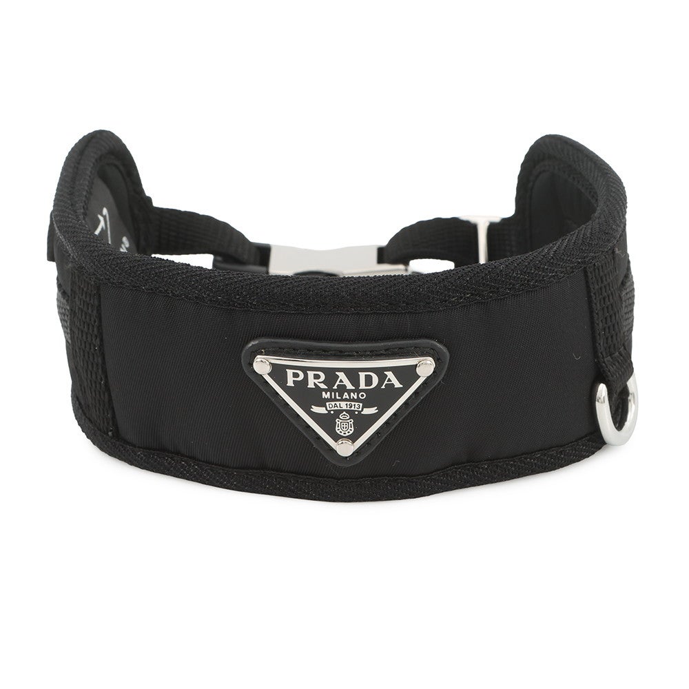 プラダ 首輪 Re-Nylon ペットカラー サイズM 2YC016 PRADA 黒 犬 プラダ 首輪 Re-Nylon ペットカラー サイズM 2YC016 PRADA 黒 犬