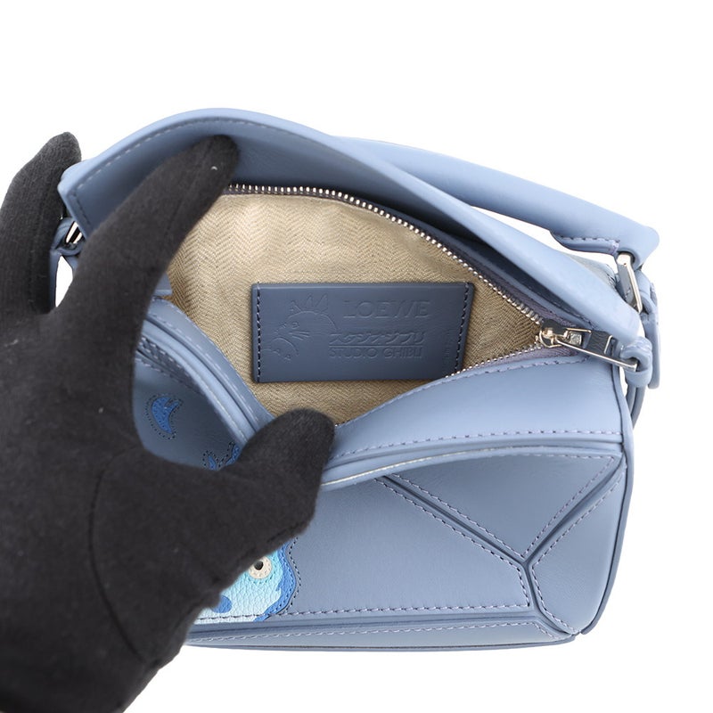 ロエベ ハンドバッグ パズルバッグ ミニ ジブリコラボ ハウルの動く城 カルシファー レザーA510U95X66 2way