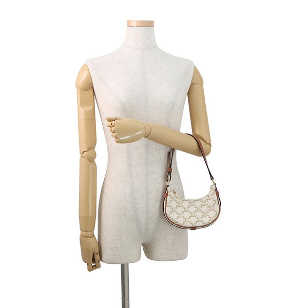 セリーヌ ハンドバッグ トリオンフ アヴァ AVA ミニ PVC/カーフレザー 10I602DS1 CELINE 白