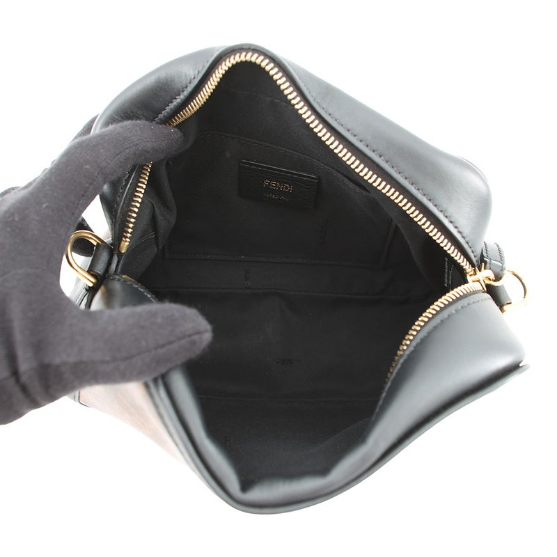 フェンディ ショルダーバッグ ズッカ柄 キャム カメラバッグ 8BT287 FENDI 黒