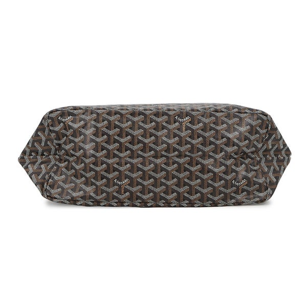 ゴヤール トートバッグ サンルイPM PVC レザー STLOUIPMLTY01CL01P GOYARD ポーチ付き 黒 ヘリンボーン