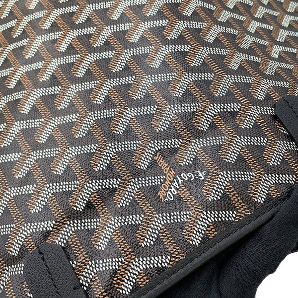 ゴヤール トートバッグ サンルイPM PVC レザー STLOUIPMLTY01CL01P GOYARD ポーチ付き 黒 ヘリンボーン