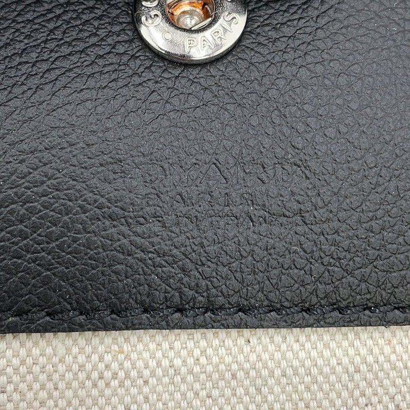 ゴヤール トートバッグ サンルイPM PVC レザー STLOUIPMLTY01CL01P GOYARD ポーチ付き 黒 ヘリンボーン