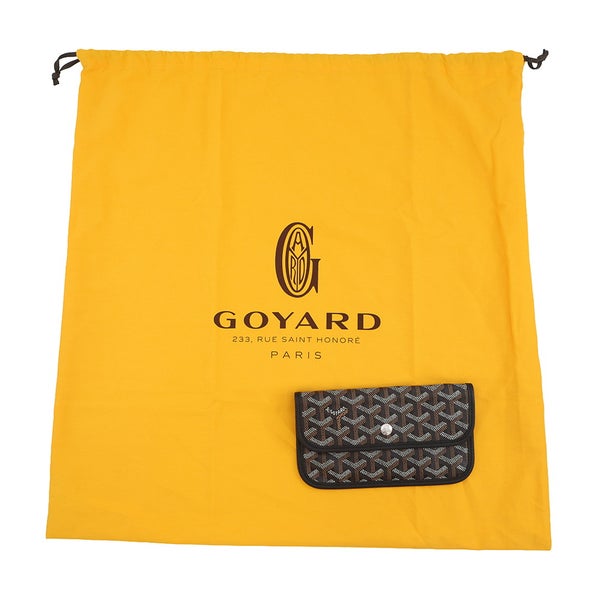 ゴヤール トートバッグ サンルイPM PVC レザー STLOUIPMLTY01CL01P GOYARD ポーチ付き 黒 ヘリンボーン