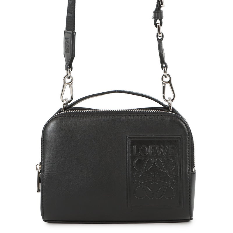 ロエベ ショルダーバッグ クロスボディ カメラバッグ ミニ サテンカーフレザー C565R41X05 LOEWE 黒
