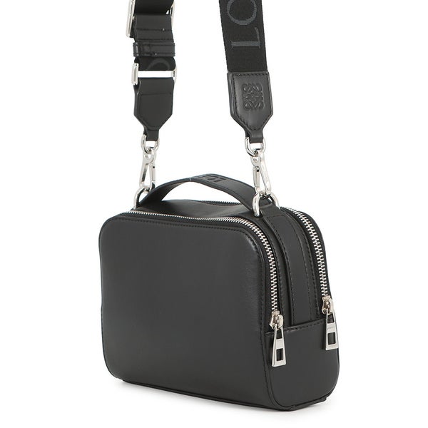 ロエベ ショルダーバッグ クロスボディ カメラバッグ ミニ サテンカーフレザー C565R41X05 LOEWE 黒