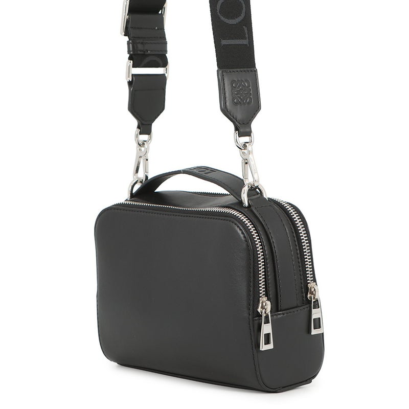 ロエベ ショルダーバッグ クロスボディ カメラバッグ ミニ サテンカーフレザー C565R41X05 LOEWE 黒