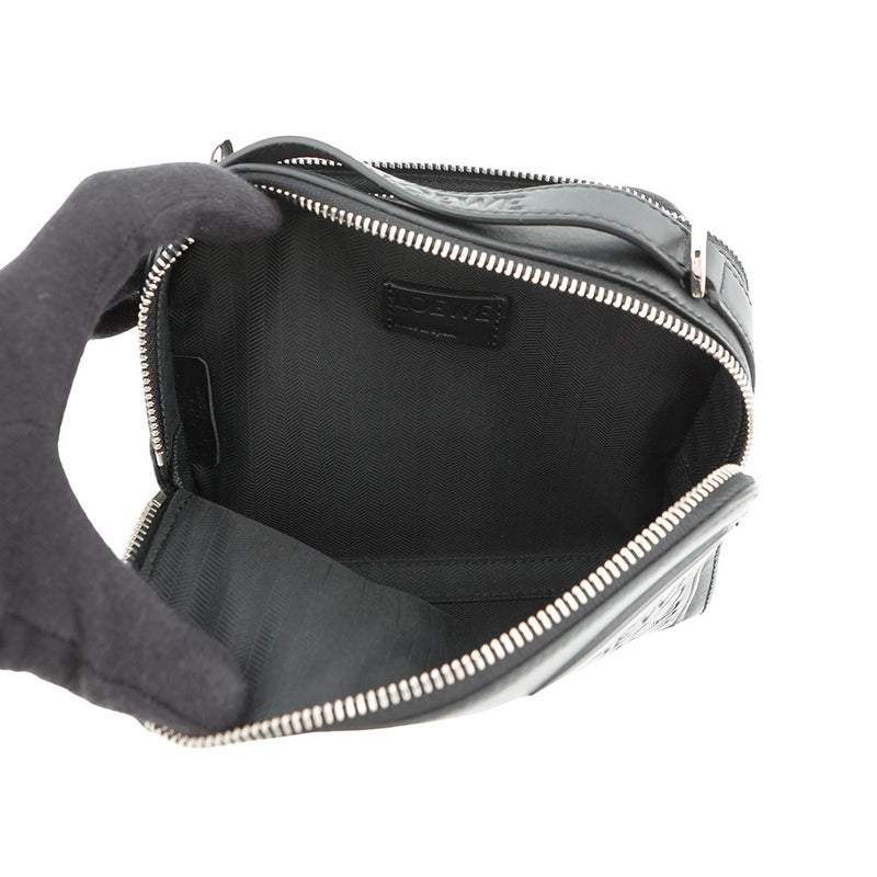 ロエベ ショルダーバッグ クロスボディ カメラバッグ ミニ サテンカーフレザー C565R41X05 LOEWE 黒