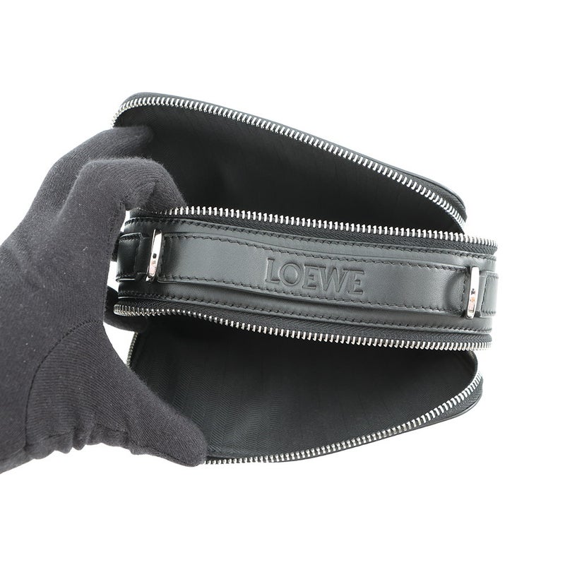 ロエベ ショルダーバッグ クロスボディ カメラバッグ ミニ サテンカーフレザー C565R41X05 LOEWE 黒