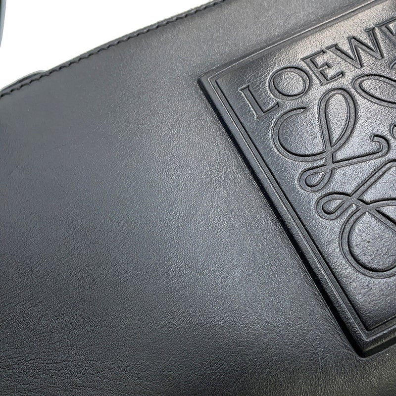 ロエベ ショルダーバッグ クロスボディ カメラバッグ ミニ サテンカーフレザー C565R41X05 LOEWE 黒