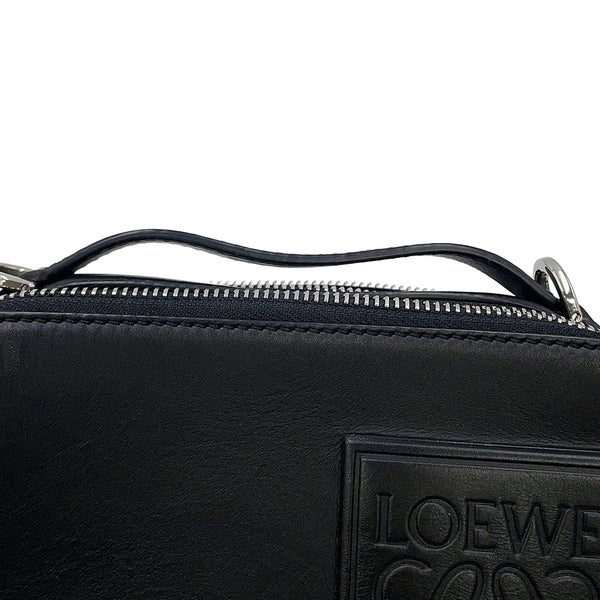 ロエベ ショルダーバッグ クロスボディ カメラバッグ ミニ サテンカーフレザー C565R41X05 LOEWE 黒