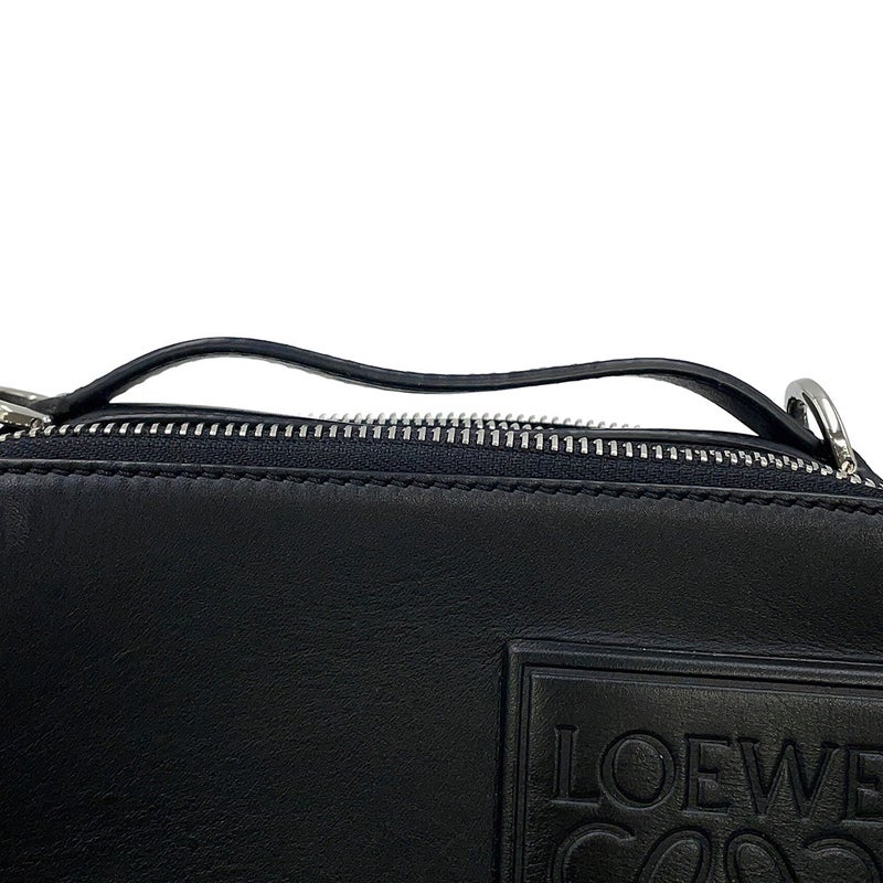 ロエベ ショルダーバッグ クロスボディ カメラバッグ ミニ サテンカーフレザー C565R41X05 LOEWE 黒