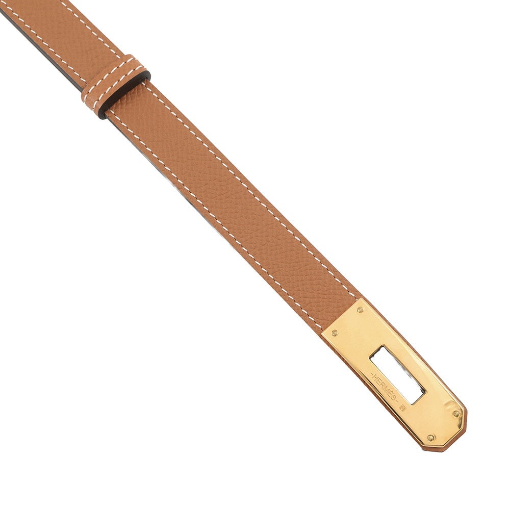 新品未使用　エルメス ケリーベルト エプソン ゴールド ゴールド金具 W刻印 エルメス ケリーベルト ゴールド/ゴールド金具 エプソン W刻印 安心